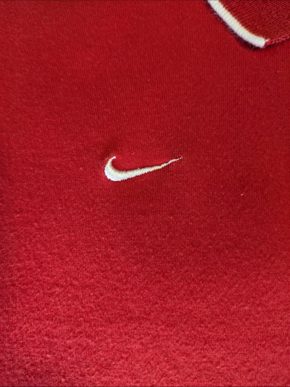 Nike Red Polo with Ohio State University Block O Embroidered Medium